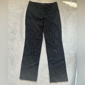T TAHARI - Black Snakeskin Trousers